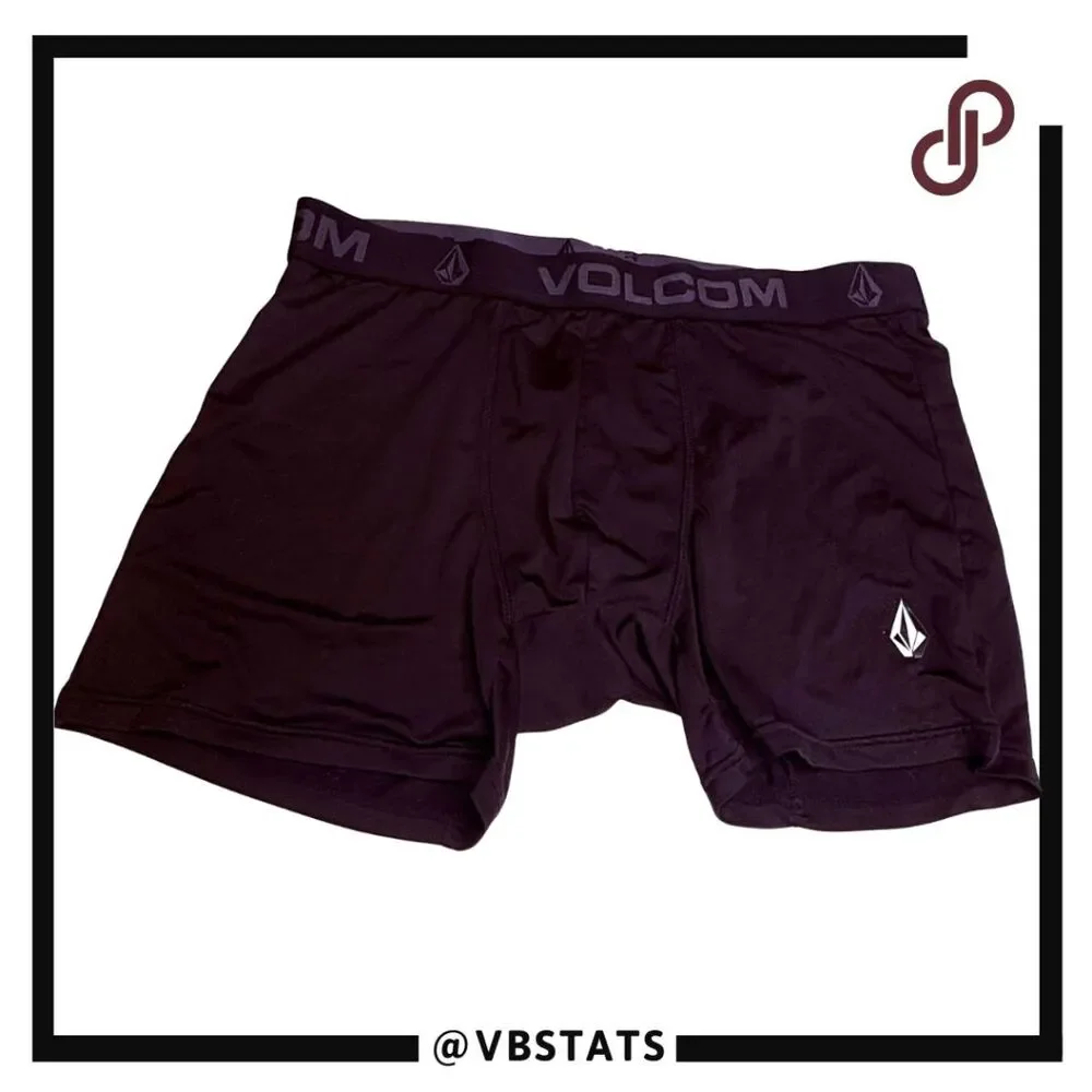 Volcom Men’s Polyester Spandex Flexible Fit‎ Performance Boxer Brief Black Large